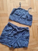 Letni komplet muślinowy zestaw spodenki top M Pimkie