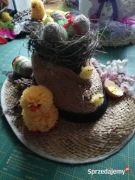  Wielkanoc, zagubiony, stary kapelusz, gniazdko