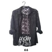 Damska koszula koronkowa h&m rozm.S. przezroczysta