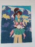 Czarodziejka z Księżyca haft punch needle74x60