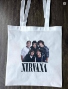 Torebka torba tote bag materiał non woven one direction nirvana