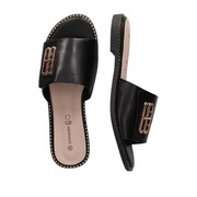 Klapki czarne lato 2025 rozmiar 39