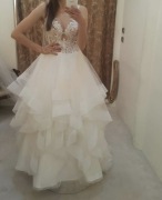 Suknia ślubna Madonna Vanilla Sposa, koronka, hiszpański dół