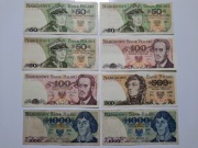 N#100 8 BANKNOTÓW PRL OD 50 ZŁ DO 1000 ZŁOTYCH