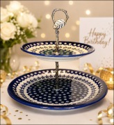Patera ceramiczna Bolesławiec  2 w 1 27,5 cm ceramika Z.C. Bolesławiec 