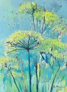 Izabela Kruźlak, Na łące, Obraz na płótnie