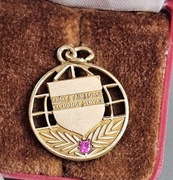 Pamiatkowy medalion USAF lata 60te pozłacany