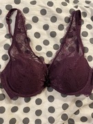 Esmara stanik biustonosz fioletowy seksowny koronkowy z koronką 75B