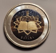 2 euro HISZPANIA Traktaty Rzymskie 2007 - 2 EURO KOLOR
