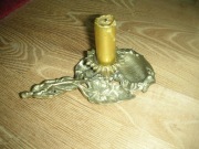 Kaganek mosiężny z popielniczką