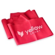 Taśma do ćwiczeń czerwona guma oporowa yellowFLAT band opór 2-4 kg