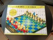 Szachy Kolekcjonerski Zestaw Szachowy 3D z motywem The Simpsons lata 90
