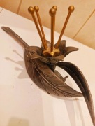 Leontopodium nivale szarotka alpejska edelweiss rzeźba metal rarytas 3D 888