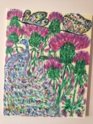 Obraz malowany własnoręcznie na płótnie akrylem.Galeria Rene