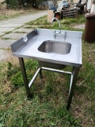 Zlewozmywak gastronomiczny zlew narożny że stali nierdzewnej 