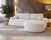 Narożnik zakrąglony tkanina boucle Olio - Do odbioru od zaraz