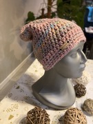 Czapka Handmade robiona na szydełku,  gruba