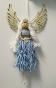 Aniołek, ozdoba świąteczna - rękodzieło. 