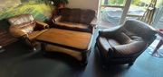 Sprzedam komplet wypoczynkowy dąb / skóra