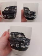 Ręcznie malowany kubek PRL GAZ-21 Wołga 