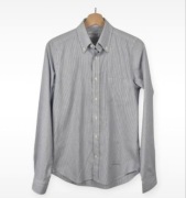 Koszula GANT XS Biała Granatowe Prążki 100% Bawełna NOWA Slim