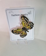 Broszka motyl cyrkonie