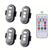 Oświetlenie ambientowe LED do samochodu – RGB + pilot (2 SZTUKI)