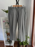 Eleganckie bawełniane spodnie we wzory plus size