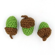 ŻÓŁĘDZIE ozdoba dekoracja KOMPLET 3szt szydełku 8
