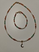 Zestaw biżuterii dla znaku zodiaku Rak rękodzieło 