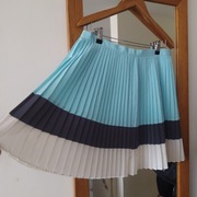Plisowana trójkolorowa spódnica midi M/L