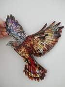 Nowy witraż witrażyk dekoracja okienna ptak drapieżny 