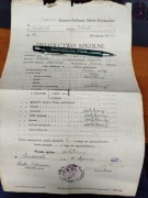ŚWIADECTWO SZKOLNE Końskowola 1927/28 powiat Puławy