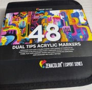 MARKER AKRYLOWY DWUSTRONNY WIELOKOLOROWY 48SZT