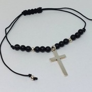 Bransoletka ręcznie robiona koraliki szklane