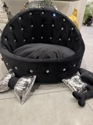 Legowisko dla psa M 65cm glamour welur