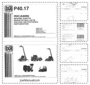Merlo P40.17 Telehandler Parts Catalog Katalog części 