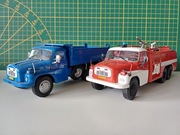 2 Tatry z kolekcji Kultowe Ciężarówki PRL-u skala 1,43