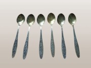 POSREBRZANE ŁYŻECZKI DO HERBATY kawy deserowe VINTAGE retro PRL ZESTAW 6szt