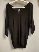 Sweter nietoperz czarny Camaieu S/M