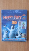 Tupot małych stóp, Happy Feet 2. Blu-Ray 3D i 2D. Folia.
