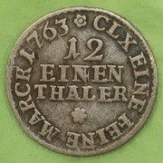 Polska Saksonia 1/12 talara 1763 E.D.C. Fryderyk Christian