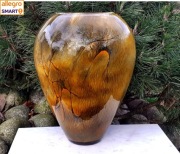 WAZON DUŻY FLAKON SZKŁO WIELOWARSTWOWE  WYS 35 cm