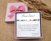 Bransoletka dzień nauczyciela prezent kamienie naturalne szkoła przedszkole