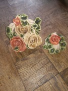 Przepiękny zestaw koszyczek i wazonik z różami