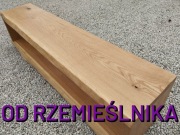 Stolik drewniany z monolitu dębowego pod TV, naturalne drewno