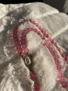 Duży różowy różaniec