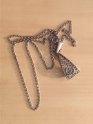 Łańcuszek prl wisiorek srebro 925 800 vintage 