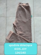 Brązowe spodnie dziecięce Kids Joy bawełna 134/140 szczupłe