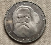 Niemcy 5 marek, 1983 100. rocznica śmierci Karola Marksa stan 1